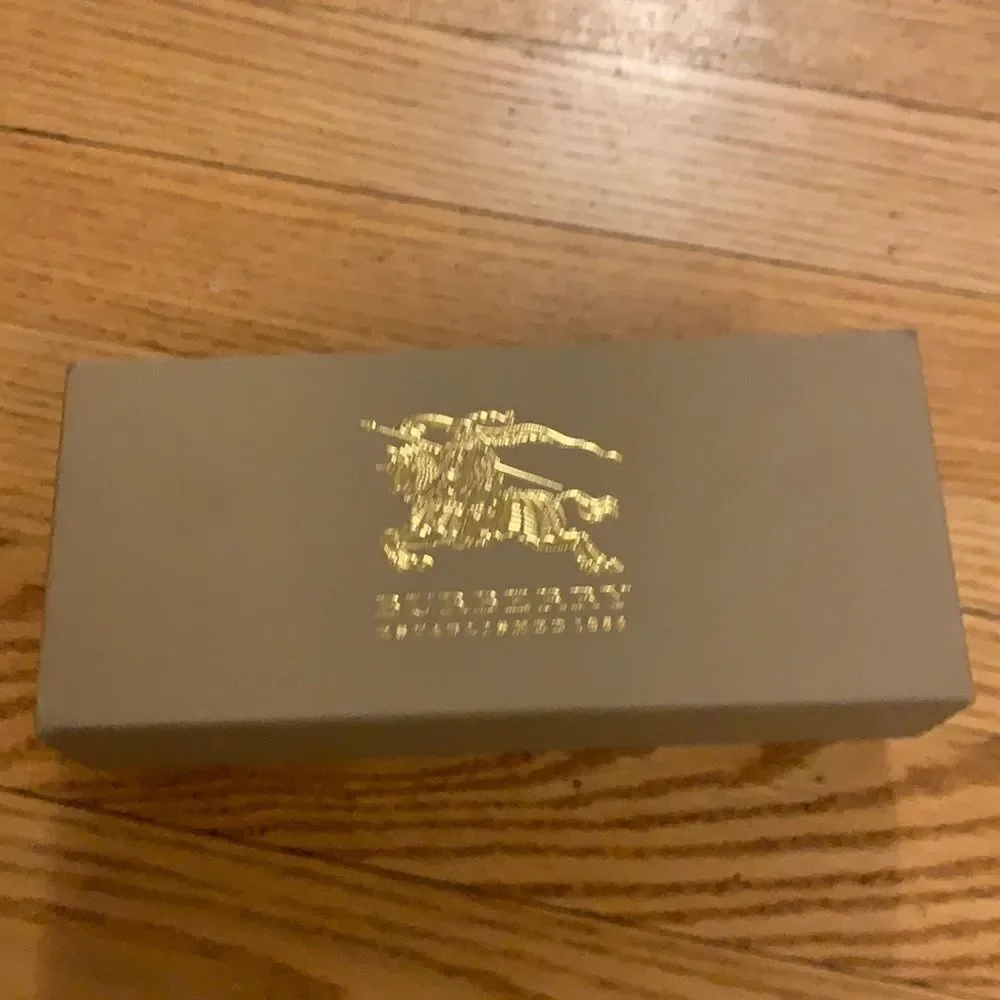 Burberry Bordeaux square sunglasses. New, with tags and case. In box.